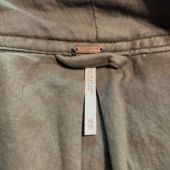 Free People 100% Cotton Military Style Jacket - Size XS - Picture 8 of 9